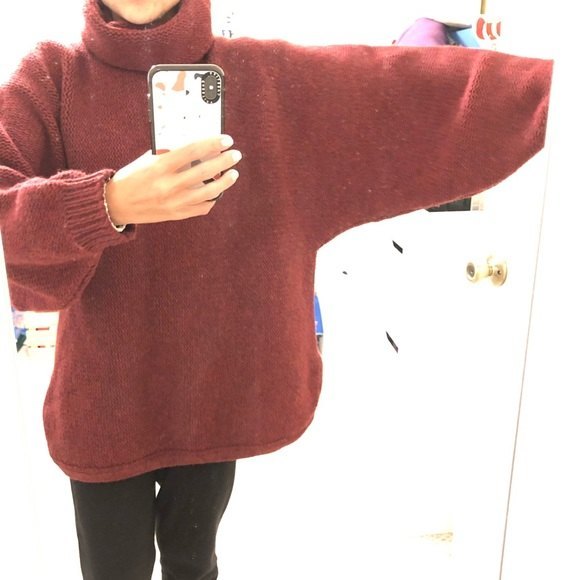 Vintage real wool chunky boho knit sweater by Ramsay of Dublin made - Picture 11 of 12